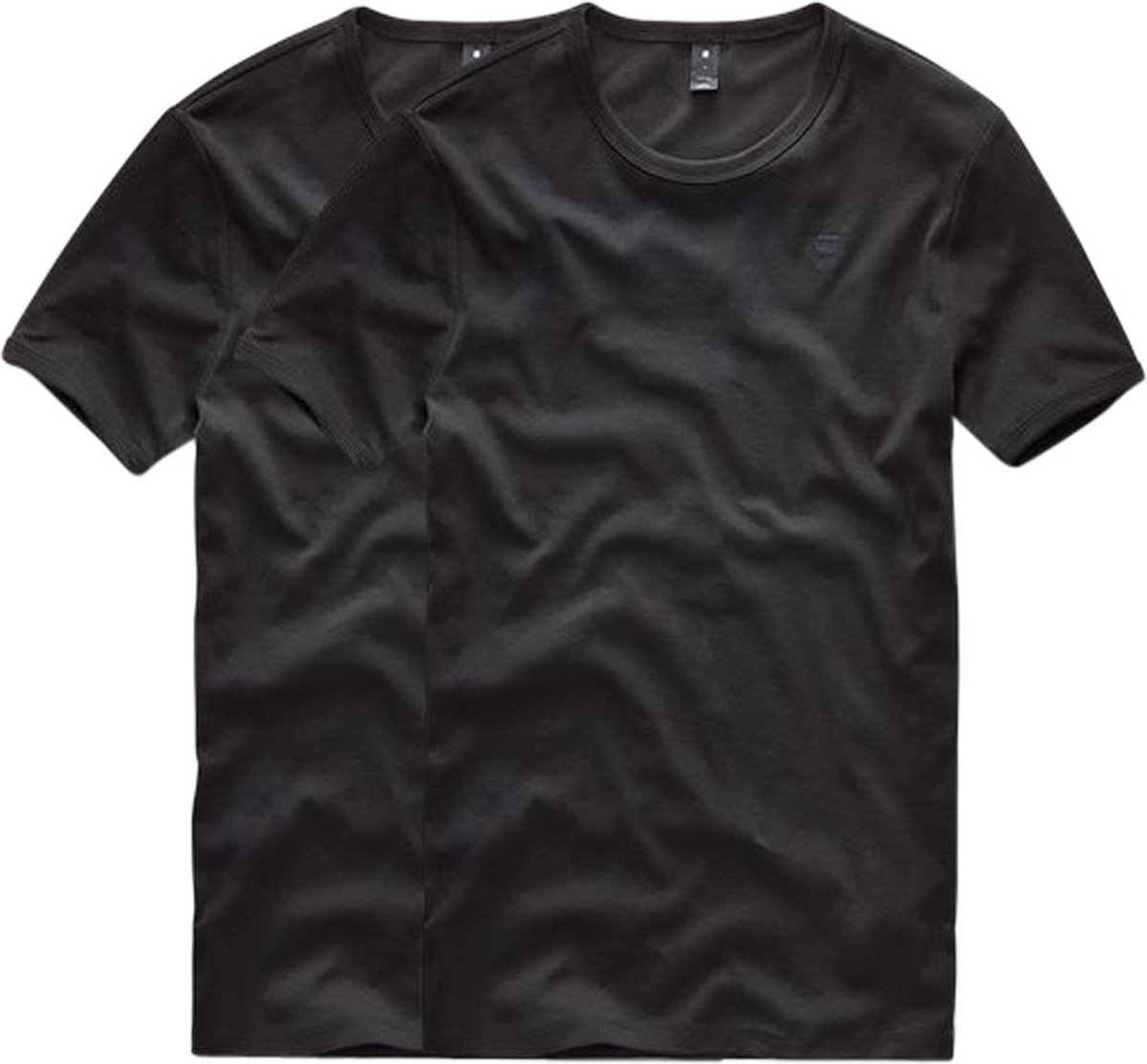 G-Star RAW T-shirt Basic 2 Pack Mannen Zwart