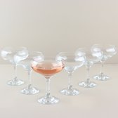 Verres Coupe Champagne OTIX - 6 Pièces - Glas - Flûtes à champagne - Verres Pornstar Martini - Verres à cocktail