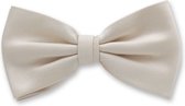 E.L. Cravatte Strik - Off white - 100% Satijnzijde Vlinderdas