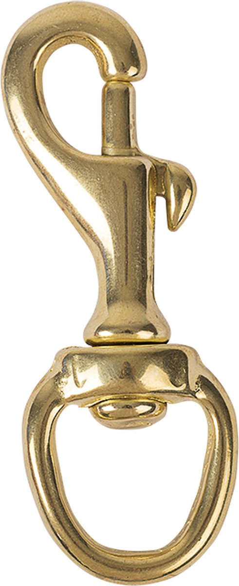 Swivel bolt snap 78mm messing