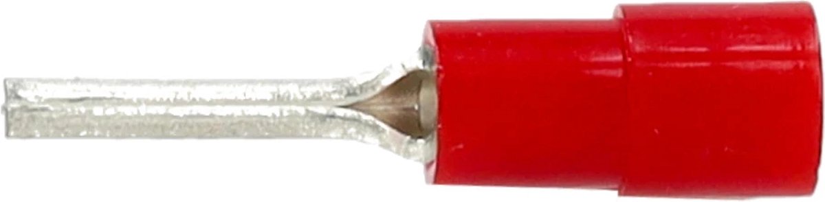 Intercable Q-serie DIN geïsoleerde stiftkabelschoen lang 35 mm² vertind - rood per 50 stuks (ICIQ35ST)