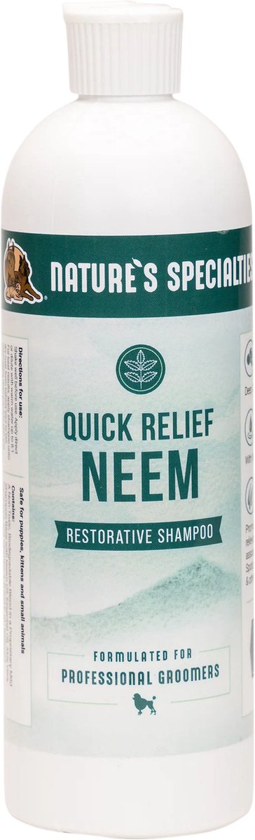 Nature's Specialties - Quick Relief Shampoo - Medicinale Hondenshampoo Met Neemolie - Hond - 473ML