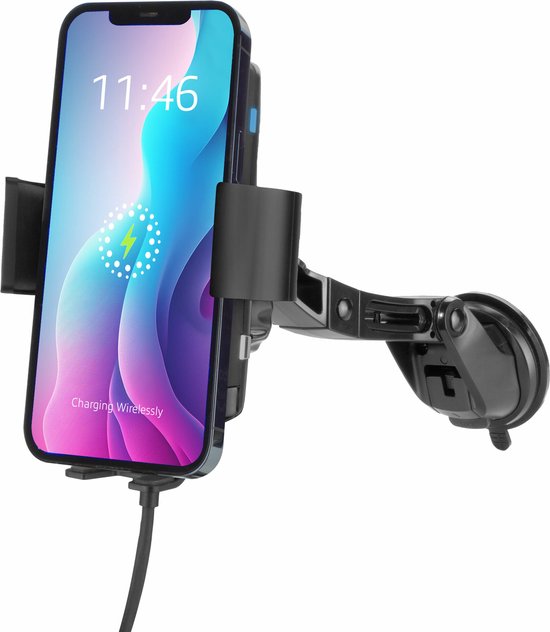 ACT Telefoonhouder Auto Dashboard/Voorruit/Luchtrooster met Draadloos Opladen