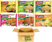 Damsouq® Instant Noedels Noodles Mixpakket 6 Soorten Indomie (Kip, kip special, Groente, garnaal, Migoreng, Migoreng scherp) 30x 75 Gram)