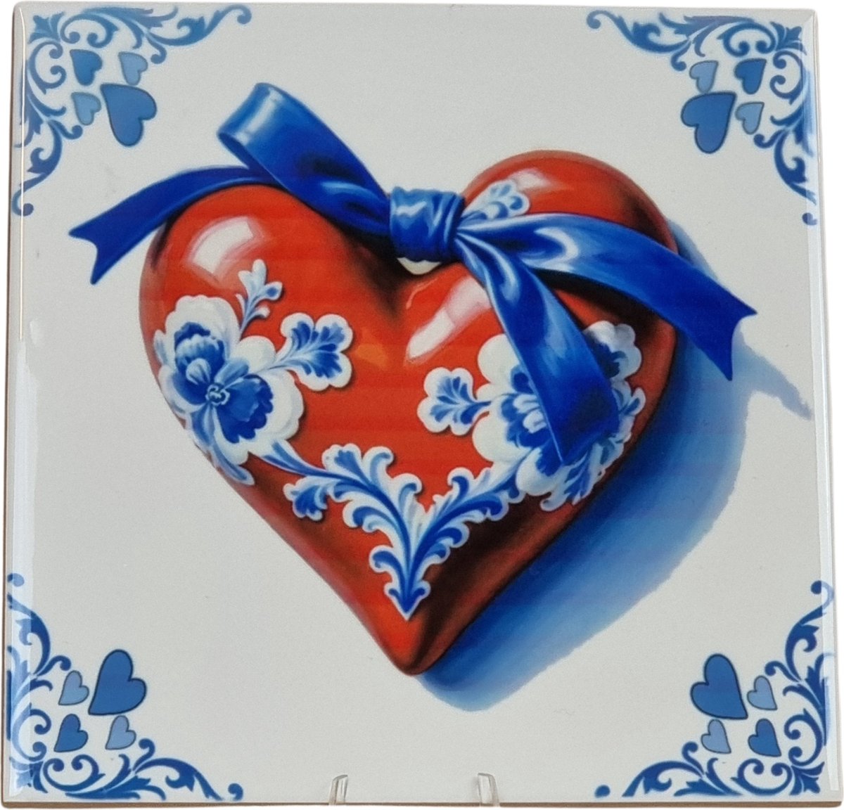 Delfts Blauw Moederdag Tegeltje I Love You