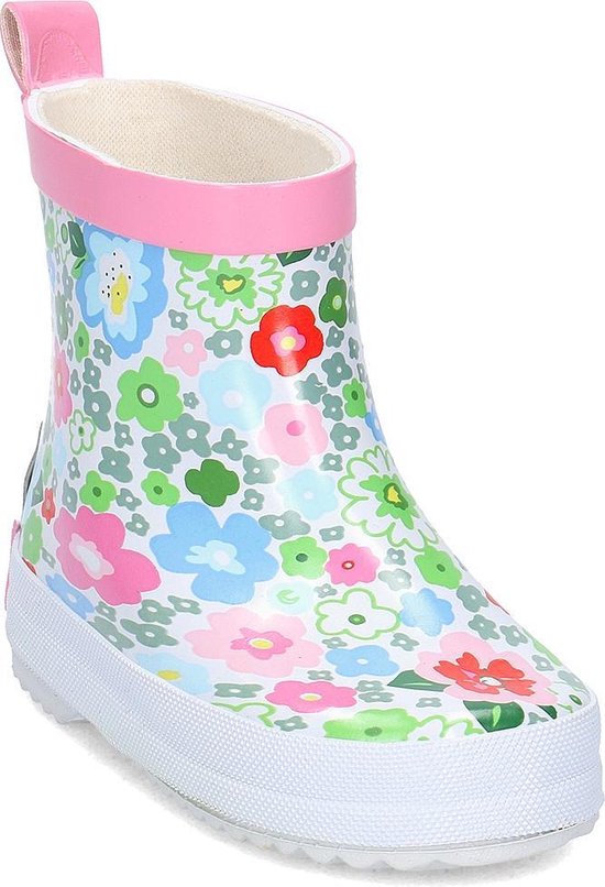 Playshoes halfhoge regenlaarzen roze bloemen Playshoes halfhoge regenlaarzen roze bloemen