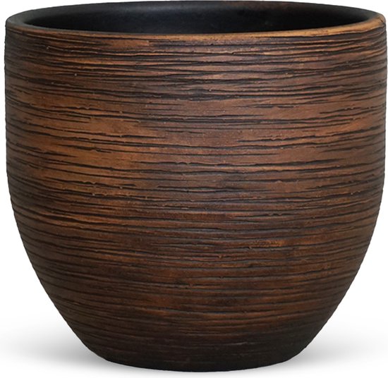 Bloempot voor Binnen - Aardewerk - Bruin - Ø 23 cm
