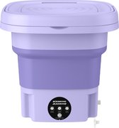 AnyPrice® Mini Wasmachine Paars- Compact - Energiezuinig - Opvouwbaar - 8L - Ideaal voor Studenten & camping -