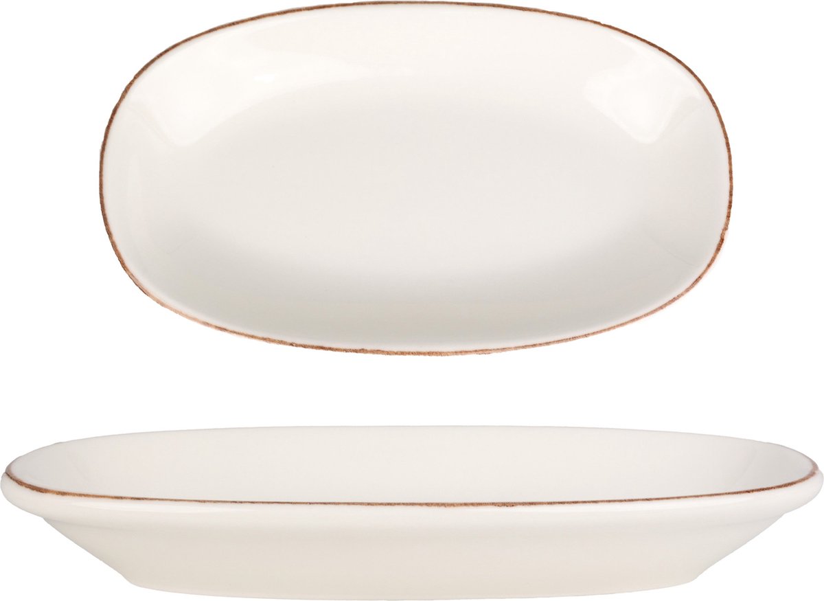 Bonna Serveerschaal - Retro - Porselein - 34x19 cm - set van 2