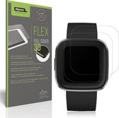 dipos FLEX 2x Screen Protector matte geschikt voor Fitbit Versa 2 Beschermfolie 100% Schermdekking Case-Friendly