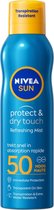 NIVEA SUN Protect & Dry Touch UV-Zonnebrand Spray - SPF50+ - Zonnespray - Zonbescherming - 200ml