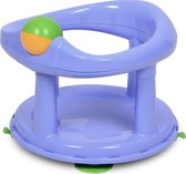 siège de bain rotatif, siège ergonomique pour la baignoire avec rollball et 4 ventouses, utilisable à partir d'env. 6 mois jusqu'à 10 kg maximum, pastel, Blue clair