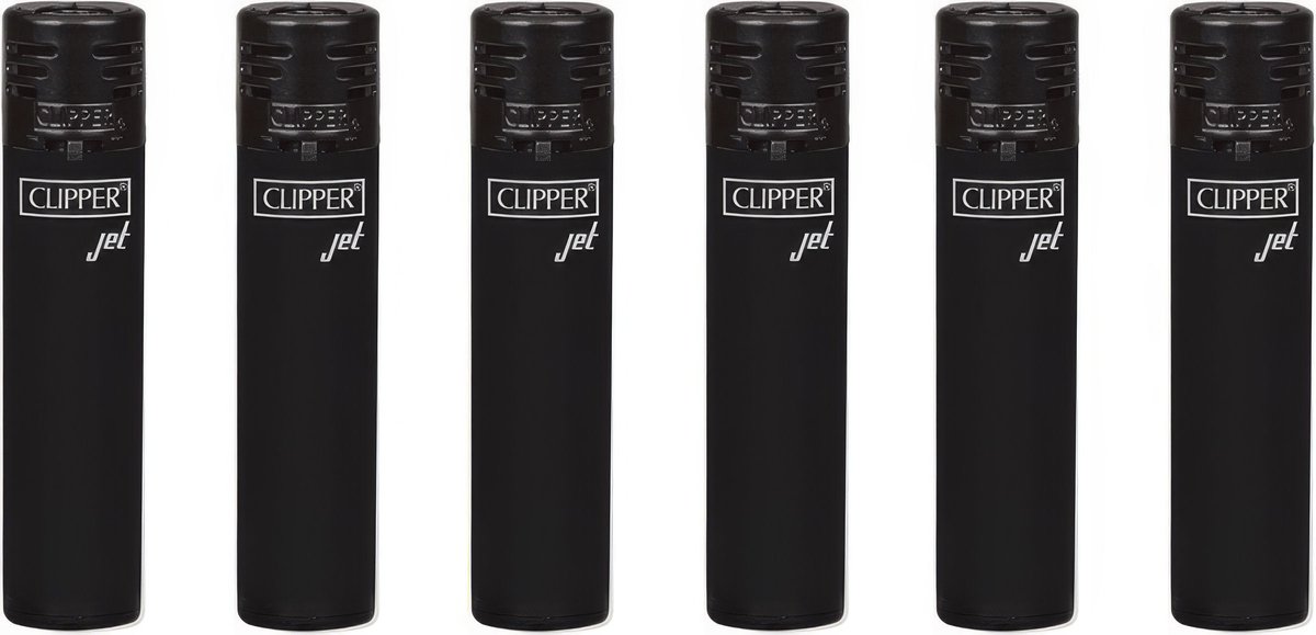 Goedkoopste Clipper Jet Flame - Zwart - 6 stuks