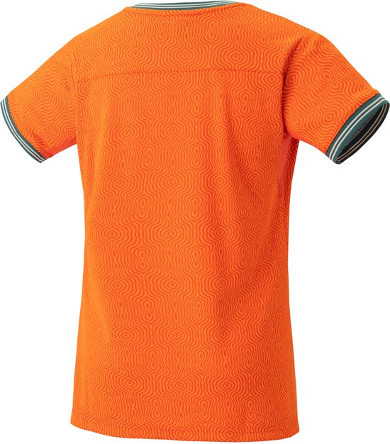 Chemise de sport de tennis de badminton Yonex 20758EX pour femme - orange - taille M