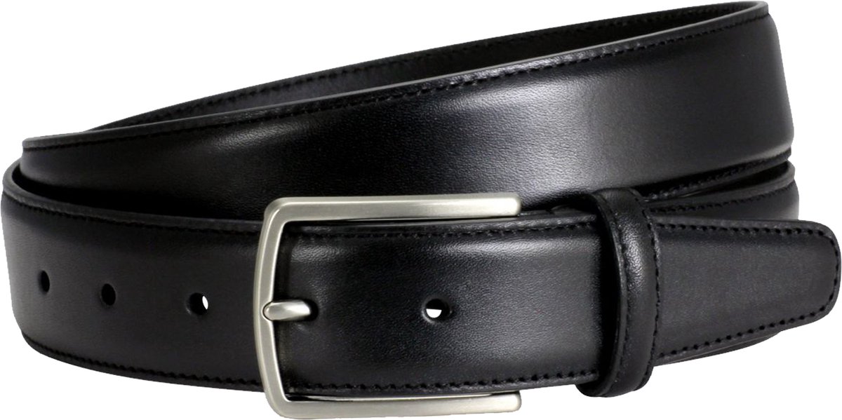 LINDENMANN leren heren riem - zwart