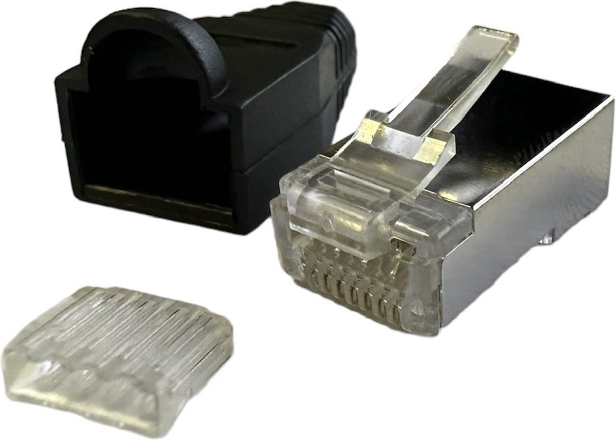 LogiLink Patchstekker RJ45 Cat6 Shielded - 10 Stuks - UTP Stekker - Losse Stekker