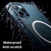 Optimity hoesje voor iPhone 13 PRO Clear Case Magnetic Schokbestendig Transparant + Privacy Anti-Spy Gehard Glas Schermbeschermer