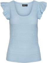 Pieces T-shirt Pckelma Sl O-neck Top Bc 17150177 Blue Bell Dames Maat - L