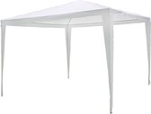 Hi Partytent 3 x 3 m Waterdicht - Stalen Frame met Kunststof Verbindingen - Wit