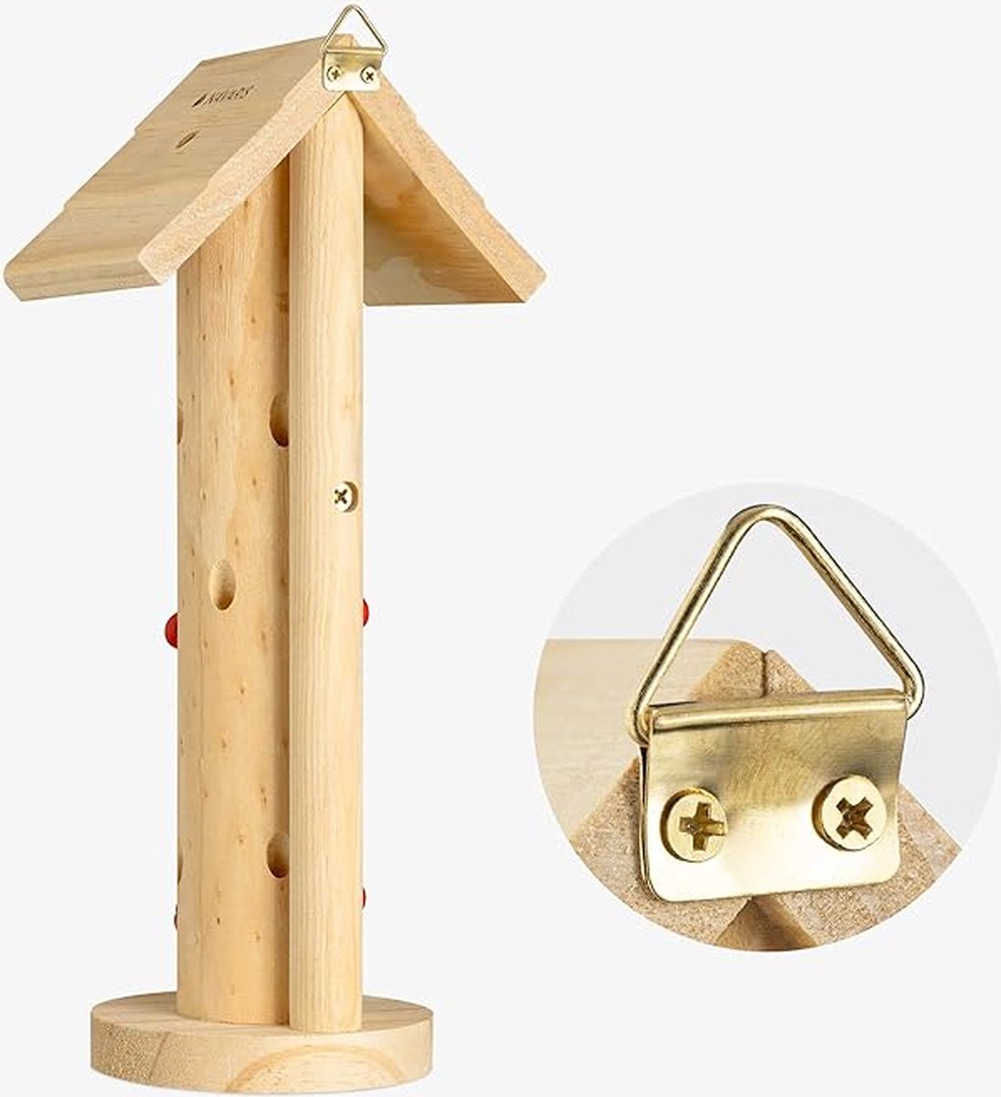 Insectenhotel Design insectenhotel met natuurlijke materiaal Voor bijen lieveheersbeestjes en vlinders Om op te hangen 12.5D x 28W x 9.5H centimetres