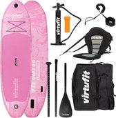 VirtuFit Supboard Cruiser 305 - Pink - Stand Up Paddle Board - Supboard Opblaasbaar - Voor beginners en gevorderden - Met kajak zitje, accessoires en draagtas - Anti-slip oppervlak - Verstelbare peddel - Max. 180 kg