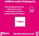 Onbeperkt 5G internet in Amerika (7 dagen) - eSIM USA - GoSIM
