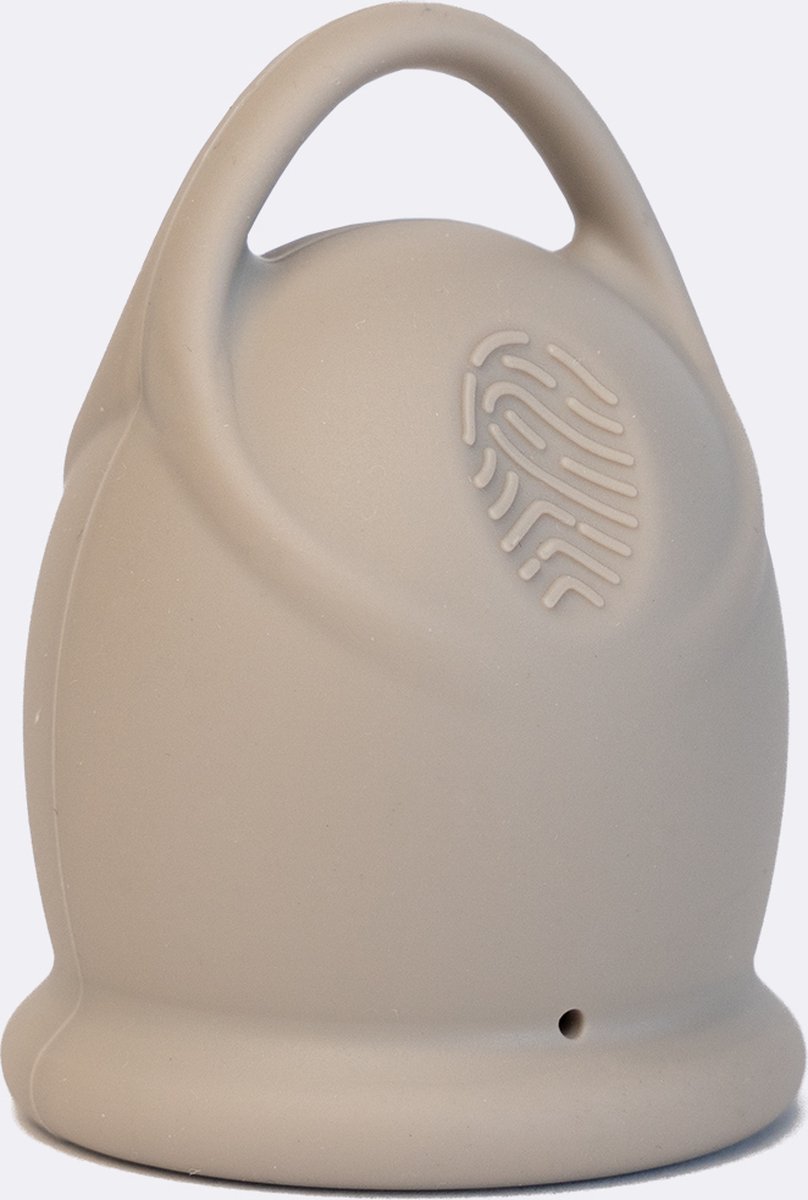 Menstruatiecup - Grijs - Maat L - Herbruikbare menstruatie cup - period - duurzaam