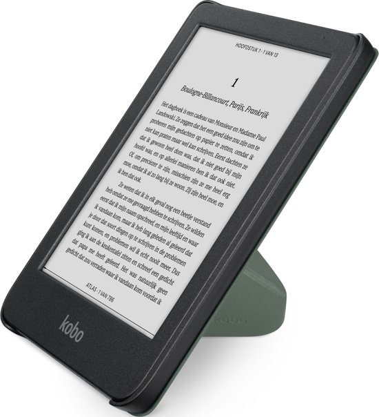 Kobo Clara Colour / BW Hoes voor eReader SleepCover Groen Ingebouwde standaard bol