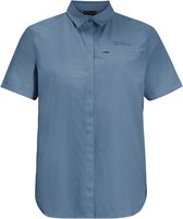 Jack Wolfskin Vandra S/S Shirt Women - Outdoorblouse - Dames - Blauw - Maat M