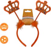 Diadeem-Koningsdag-Oranje-Koningsdag accessoires- Ek voetbal- Oranje Diadeem