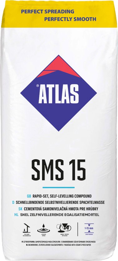 Foto: Atlas sms 15 egaline 25 kg 1 15mm vloerverwarming geschikt