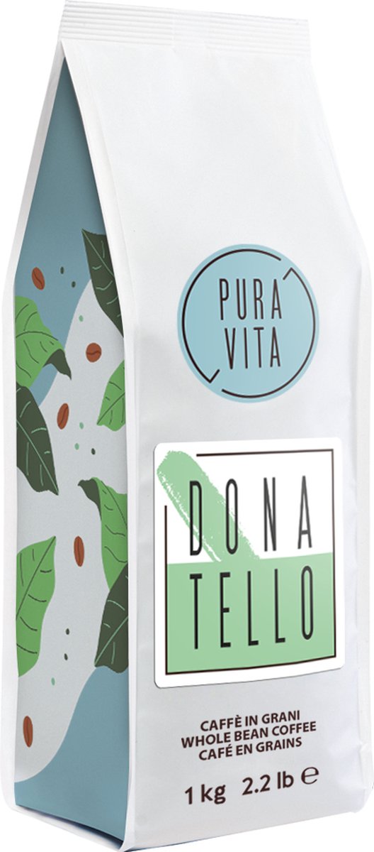Goedkoopste Pura Vita Donatello roasted w.b. coffee 1000grm