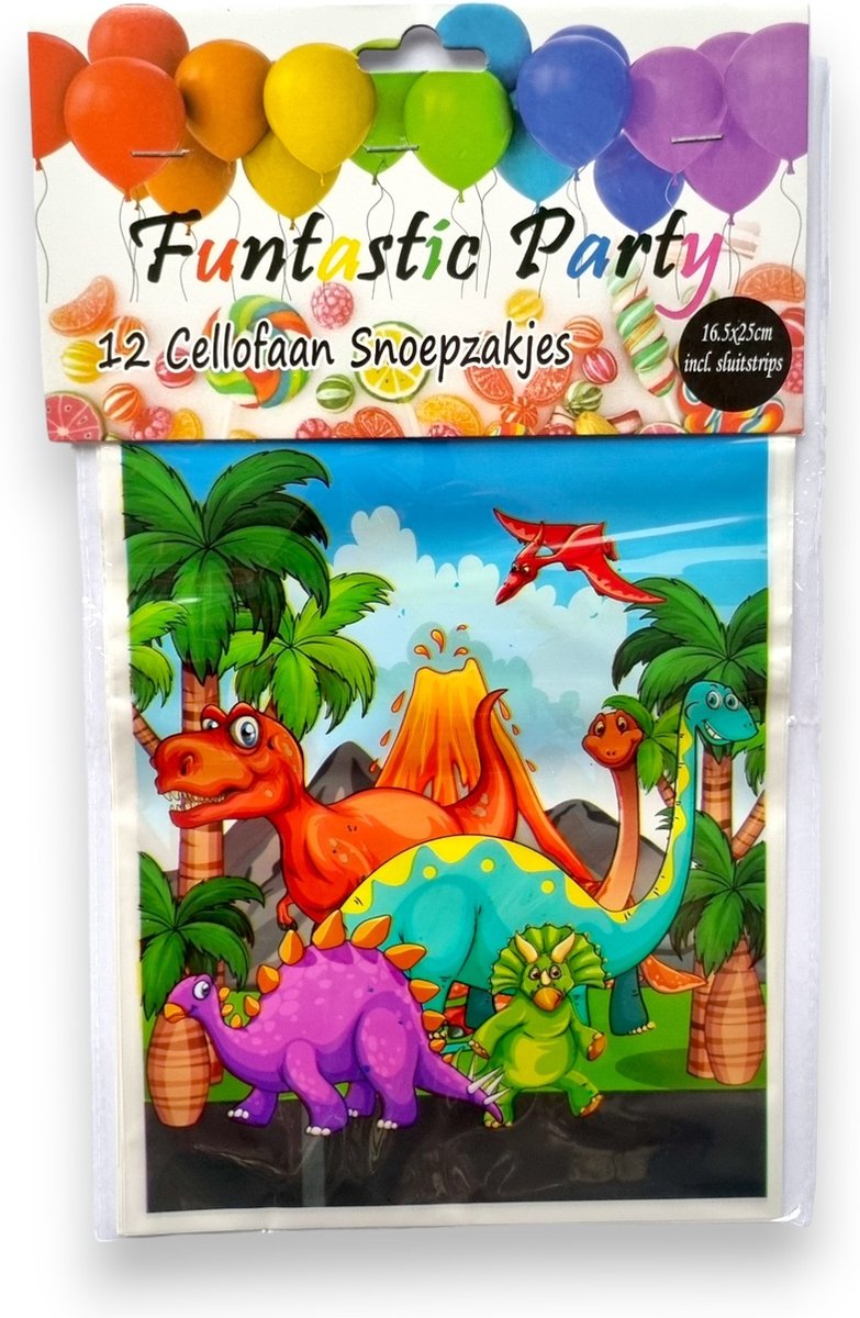 Uitdeelzakjes Dinosaurus (12st)
