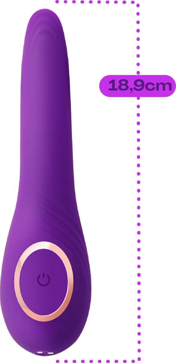 Goedkoopste Cupitoys® Vibrator - 18,9cm - Paars - 12 standen - Vibrators voor vrouwen en mannen - Sex toys voor vrouwen en mannen