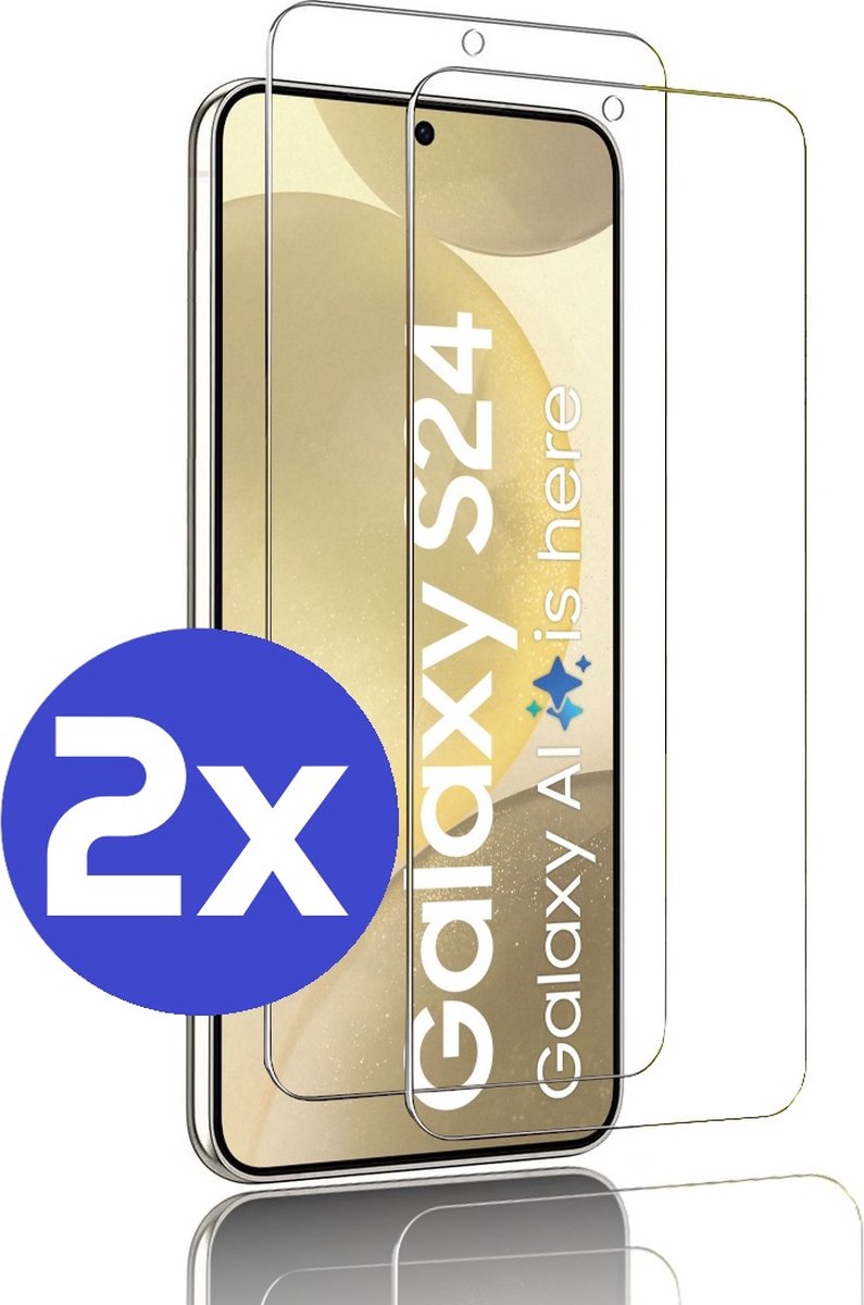 Premium Screenprotector Geschikt Voor Samsung S24 - Gehard Glas - 2 Stuks