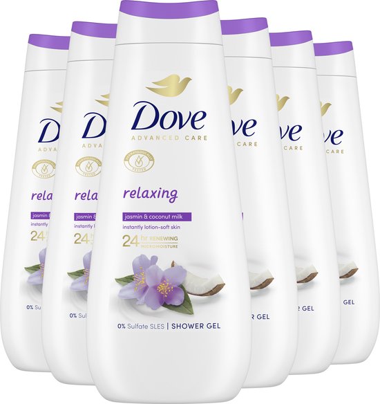 Dove Advanced Care Verzorgende Douchegel - Relaxing - 6 x 400 ml - Voordeelverpakking