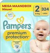 Pampers - Premium Protection - Maat 2 - Mega Maandbox - 324 luiers - 4/8 KG