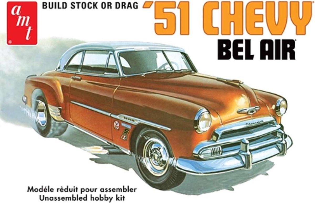 AMT Modelbouwpakket Militaire voertuigen - 862 Chevy Bel Air 1951 Car Plastic - 1:25 - Modelbouw