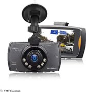 YMT Essentials - Dashcam pour voiture - Caméra frontale - Grand angle - 1080p Full HD - Incl. Carte SD 32 Go - Vision nocturne