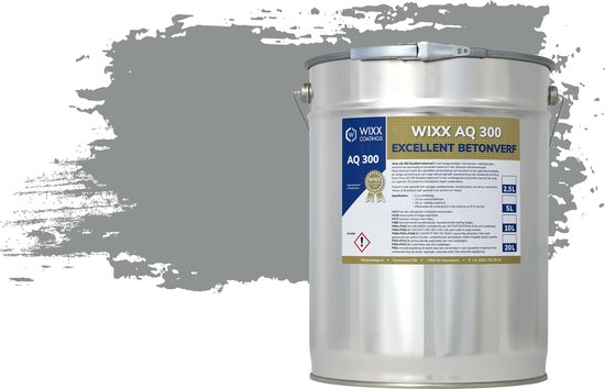 Wixx AQ 300 Excellent Betonverf - 20L - RAL 7042 | Verkeersgrijs A