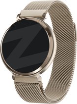 Bandz Milanese Loop band - Milanees smartwatch bandje 14mm met magneetsluiting geschikt voor Garmin Lily 2 (alleen tweede versie) - champagne goud