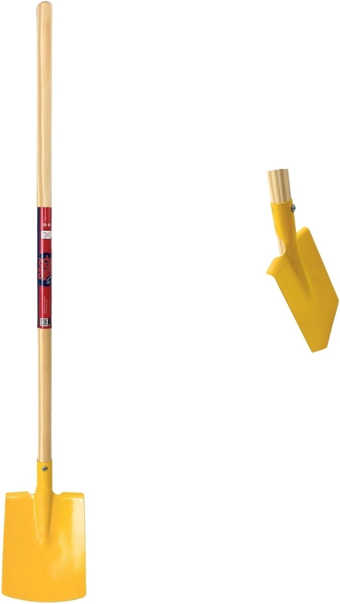 Synx Tools Kinderspade met opstapje Geel - Kinderspade - schepjes - Bats / Spade - Buitenspeelgoed - Tuinierspeelgoed - Zandbakspeelgoed - Speelgoed - Schopje - Kinderen - Totale lengte 73cm van Synx Tools — afbeelding 4