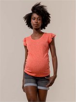 Prénatal zwangerschapsshirt - Zwangerschapskleding - Peach Orange - Maat L