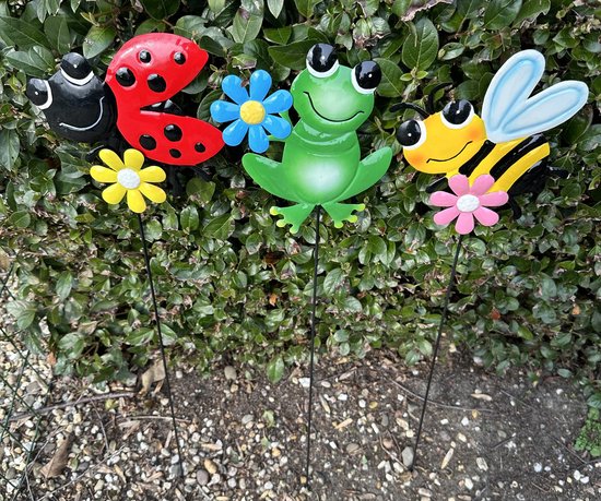 Grote collectie balans tuinstekers - decoratieve tuinversiering