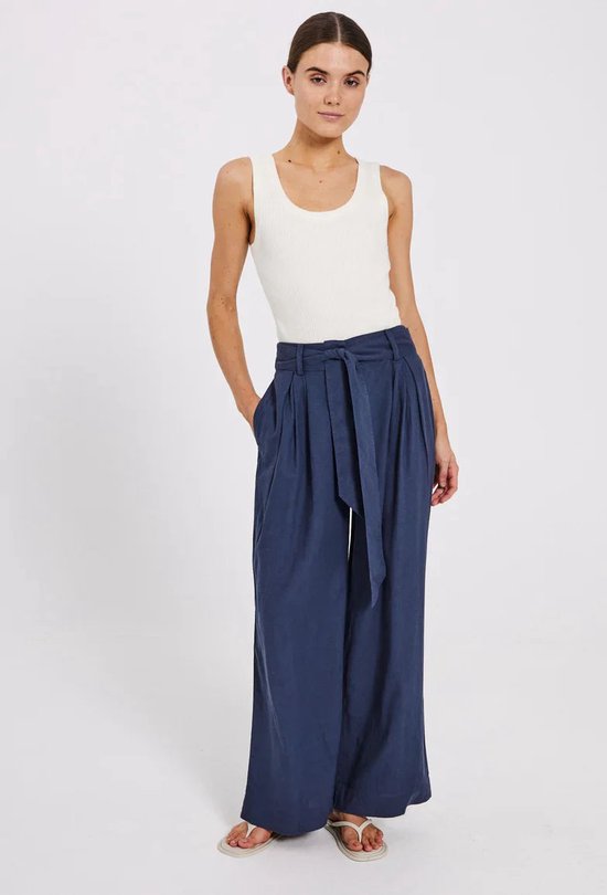 Esma wide pants navy - NORR