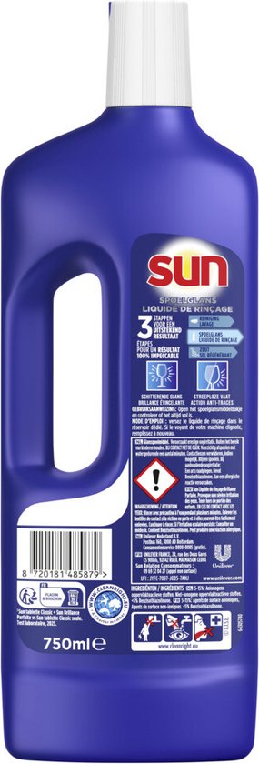 Produit de rinçage pour lave-vaisselle Sun - 8 x 750 ml - Paquet Advantage