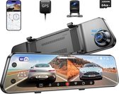 AZDOME Dual Lens Spiegel Dash cam 11,8 ''IPS Full Touchscreen