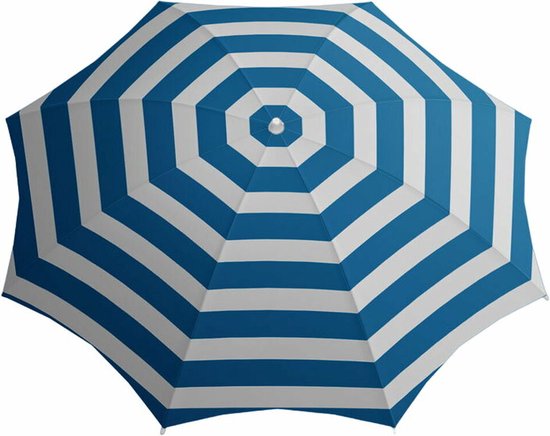 Atosa Strandschirm Mandala 220 Cm – Aluminium Mit Blumenmuster, UPF 50+, Schwenkbar, Mit Tragetasche, Himmelblau