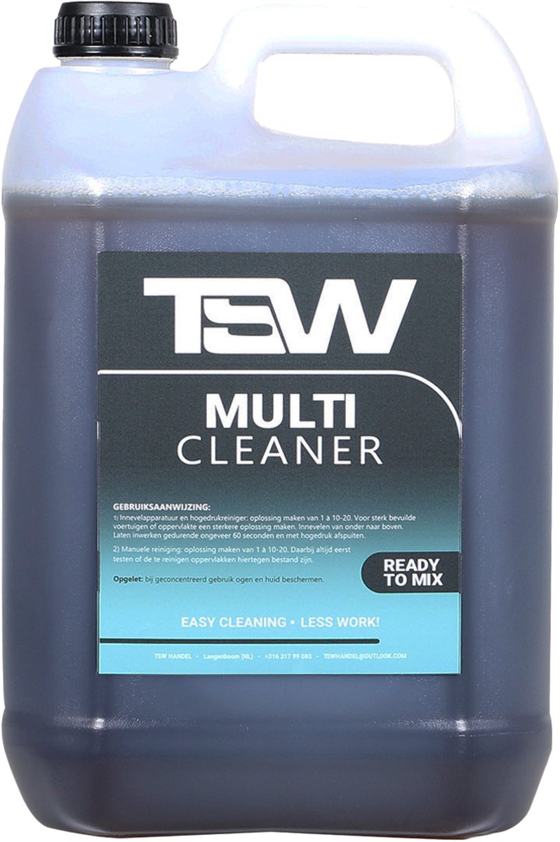 TSW Multi Cleaner - Ready to mix - 5L - auto shampoo - reiniger voor fiets, motor, auto, machine - universele reiniger