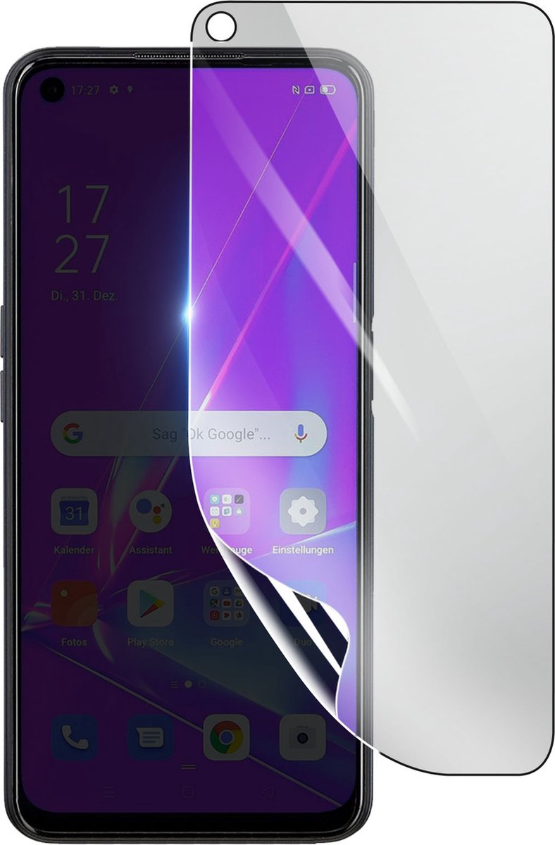 3mk, Geschikt voor Oppo A72, Schokbestendige Hydrogel Screenprotector, Transparant